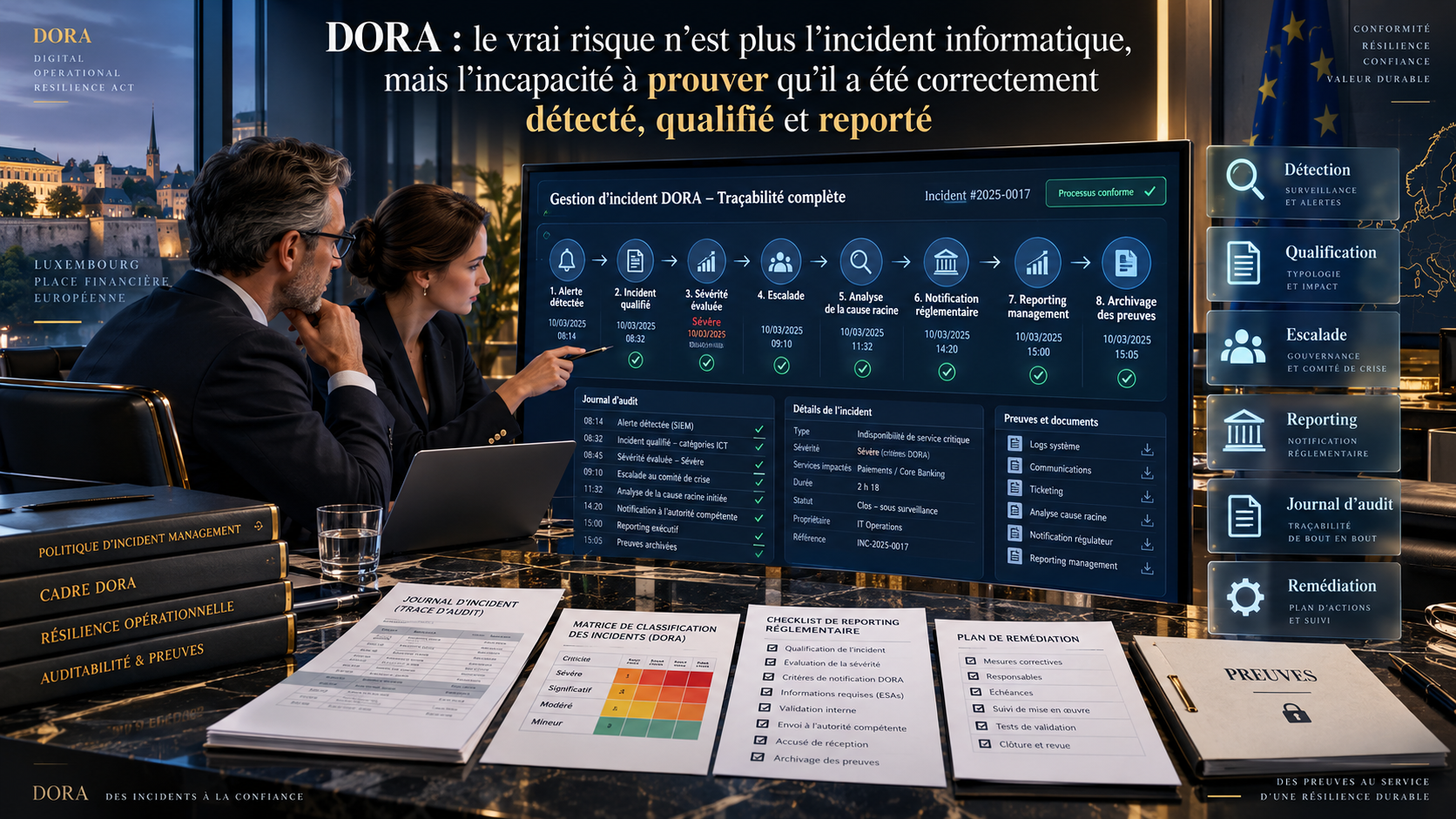 DORA : le vrai risque n’est plus l’incident informatique, mais l’incapacité à prouver qu’il a été correctement détecté, qualifié et reporté